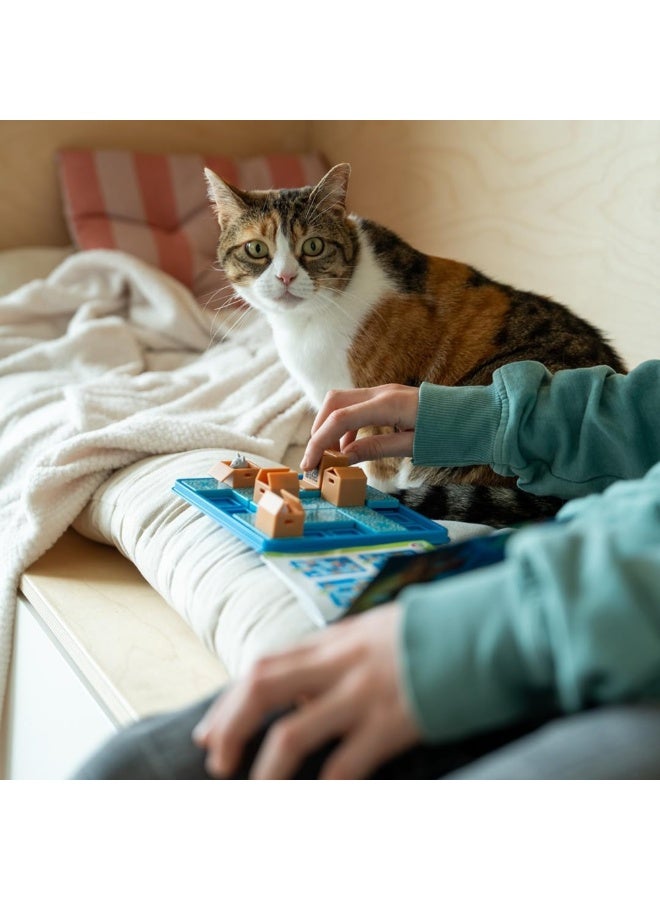 SmartGames Cats and Boxes, Fun IQ Brain Teaser Puzzle, Cognitive Development STEM Toy with 60+ Challenges, Travel Friendly Tabletop Educational Matching Puzzle Game, Suitable for Children Above 7+ - Image 4